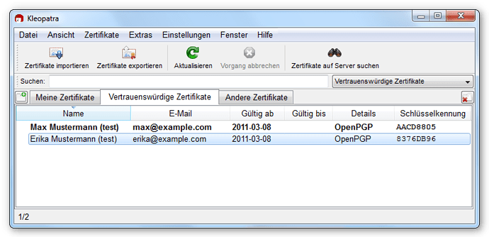 sc-kleopatra-mainwindow-openpgp-certificates_de